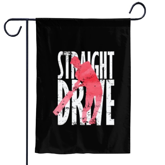 Straight Drive Cricket Garden Flags