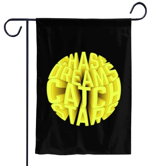 Circle typography Garden Flags