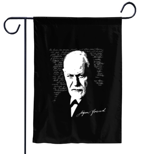 Sigmund Freud Garden Flags
