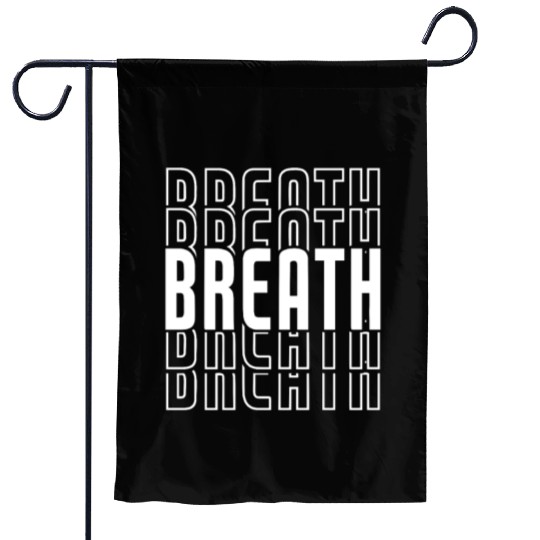Breath Yoga Meditation Garden Flags