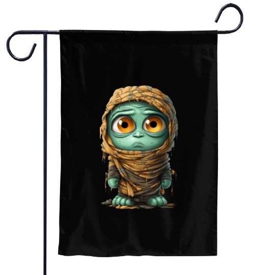 Halloween Spooky Cartoon Mummy Garden Flags