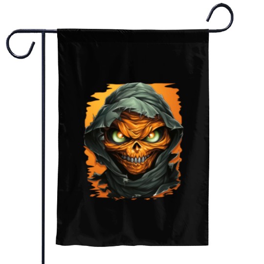Halloween Spooky Cartoon Mummy Garden Flags