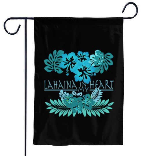 Lahaina in my Heart Garden Flags