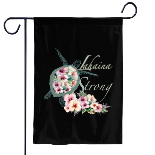 Lahaina Strong: Hibiscus and Sea Turtle Garden Flags
