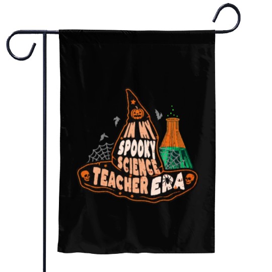 In My Spooky Science Teacher Era Witch Garden Flags