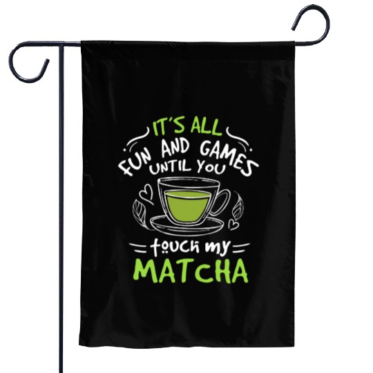 Green Tea Lover Japanese Matcha Latte Drink Matcha Garden Flags
