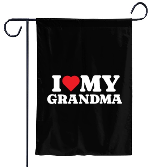 I Love My Grandma Garden Flags