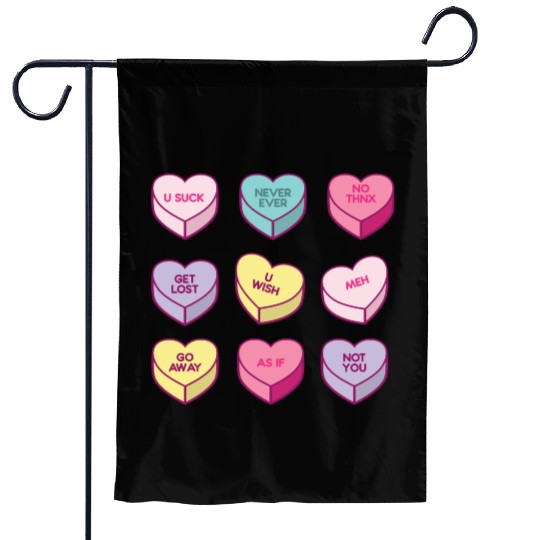 Sassy Anti Valentines Day Conversation Candy Garden Flags