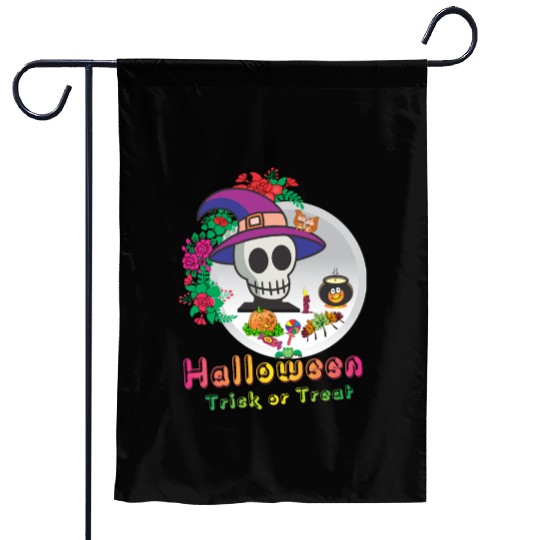 Halloween Trick or Treat Garden Flags