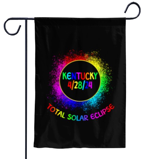 Total Solar Eclipse Kentucky 4/28/24 Kids Eclipse Garden Flags