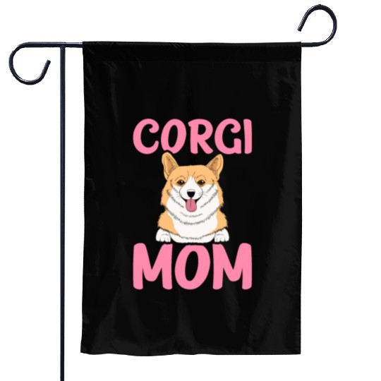 Corgi Mom Garden Flags