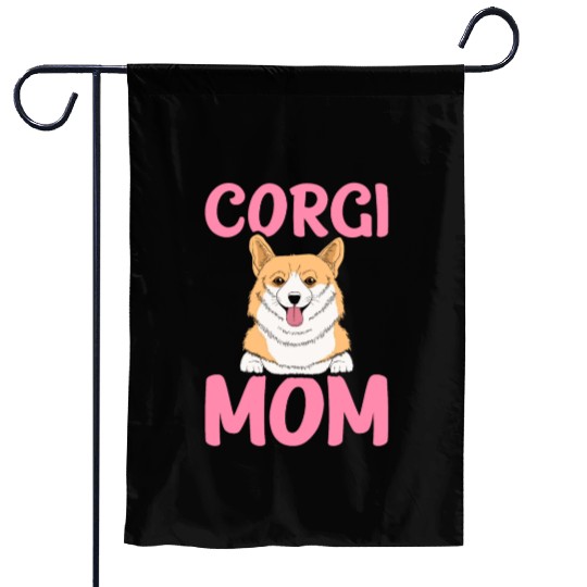 Corgi Mom Garden Flags