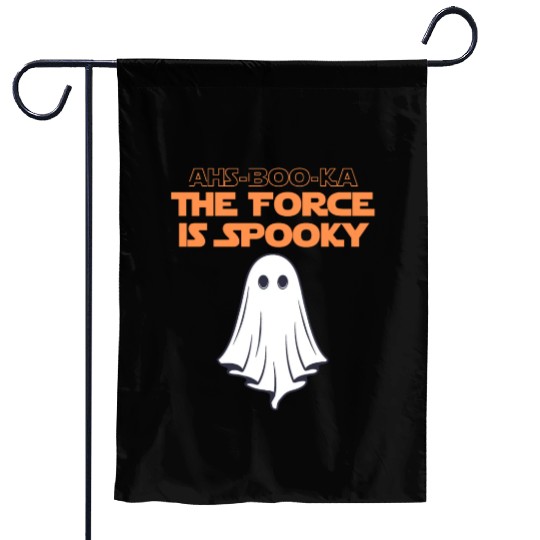 Ahs-Booka: Force is Spooky Halloween Gift Garden Flags