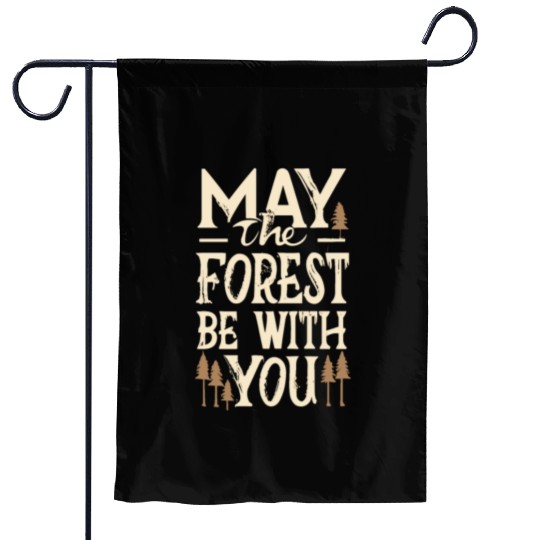 May the Forest Be with You Garden Flags