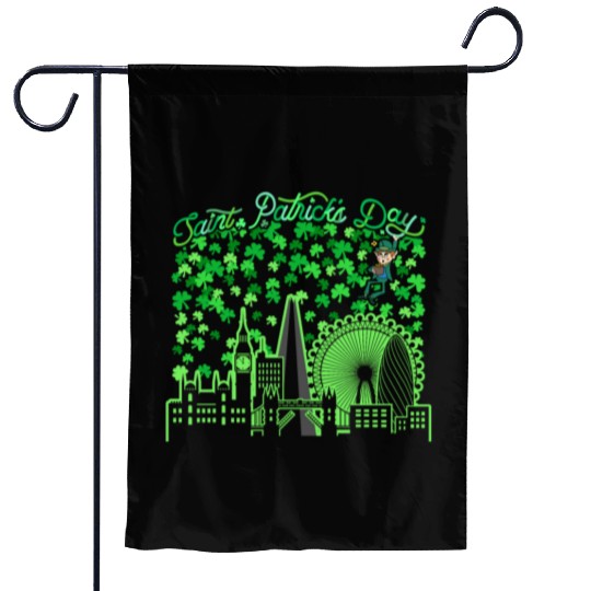 Saint Patrick's Day London United Kingdom Garden Flags