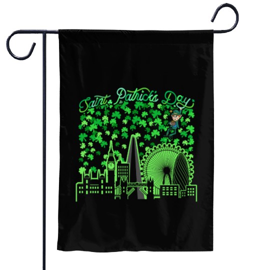 Saint Patrick's Day London United Kingdom Garden Flags