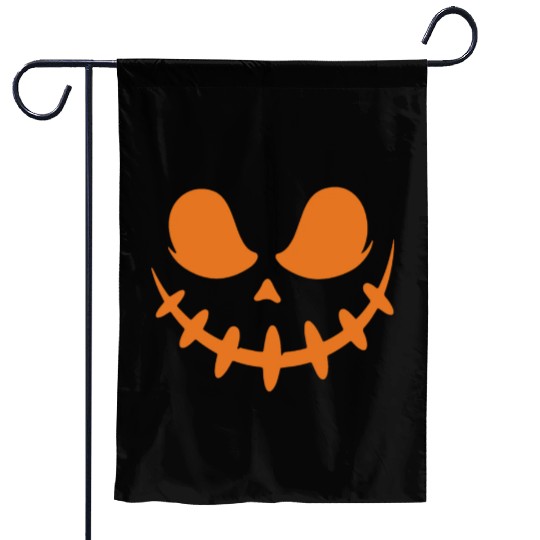 Jack O Lantern Scary Carved Pumpkin Face Halloween Garden Flags
