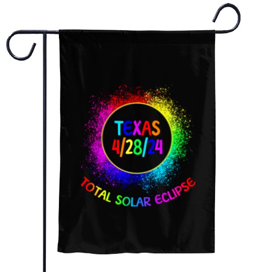 Total Solar Eclipse Texas 4/28/24 Kids Eclipse Garden Flags