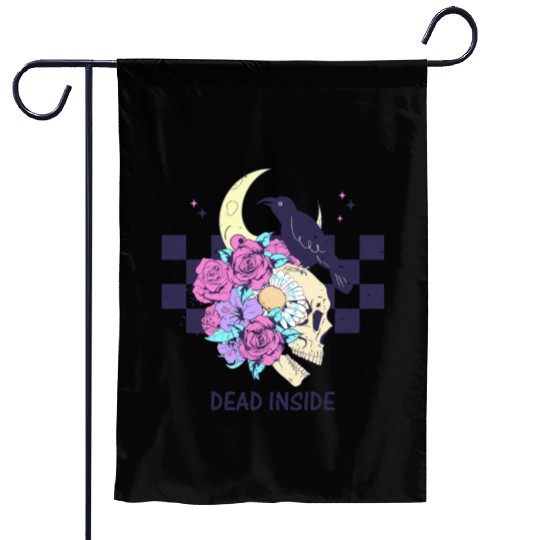 "Dead Inside" Halloween Garden Flags