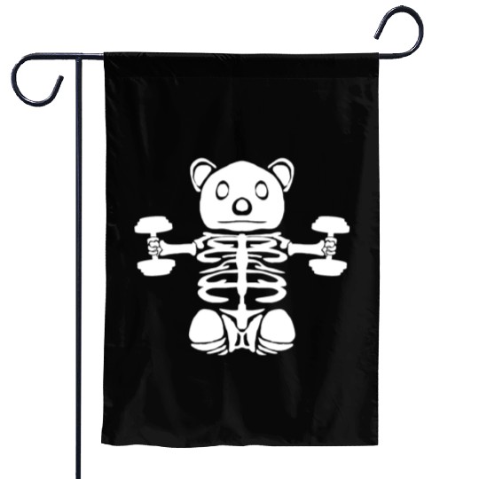 Bodybuilder Halloween Fitness Gym Garden Flags