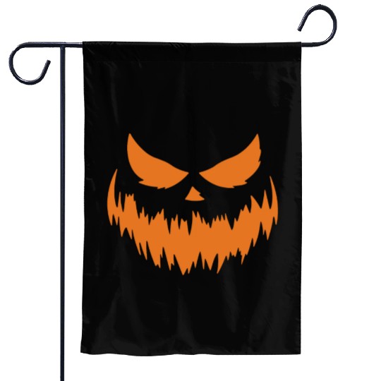 Jack O Lantern Scary Carved Pumpkin Face Halloween Garden Flags