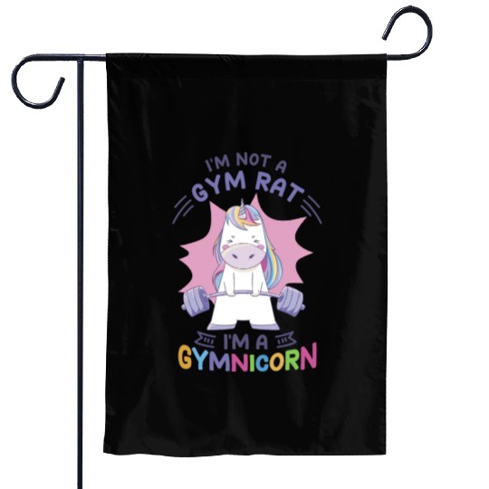 Fitness Workout Bodybuilder Weightlifting Gym Garden Flags