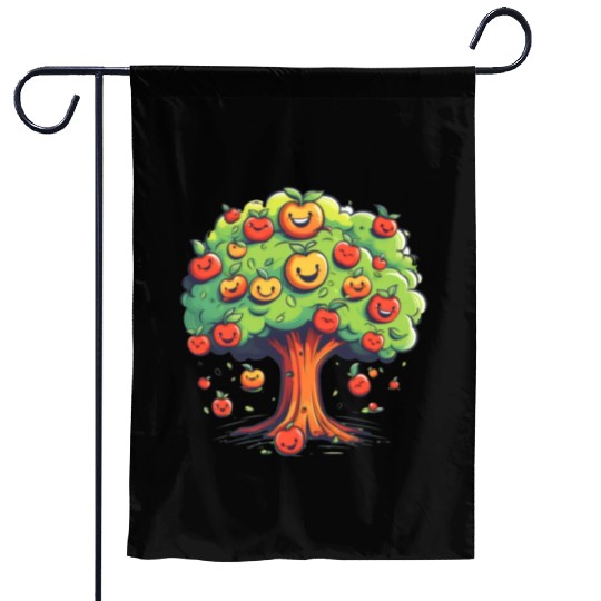 Apples Tree Fruit Orchard Apple Picking Cute Garden Flags