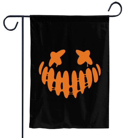 Jack O Lantern Scary Carved Pumpkin Face Halloween Garden Flags