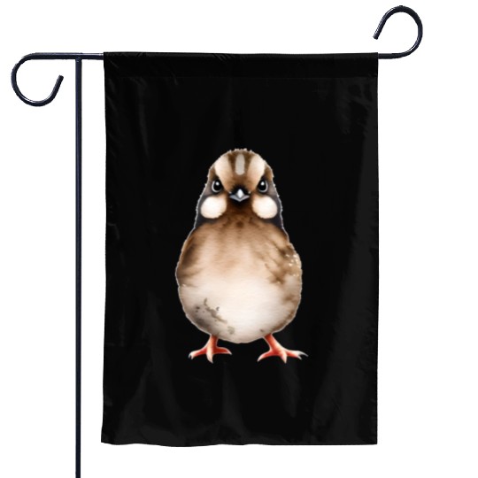 Little Brown BIrd Garden Flags