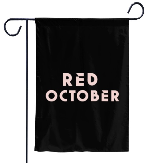 Red october phillies Garden Flags