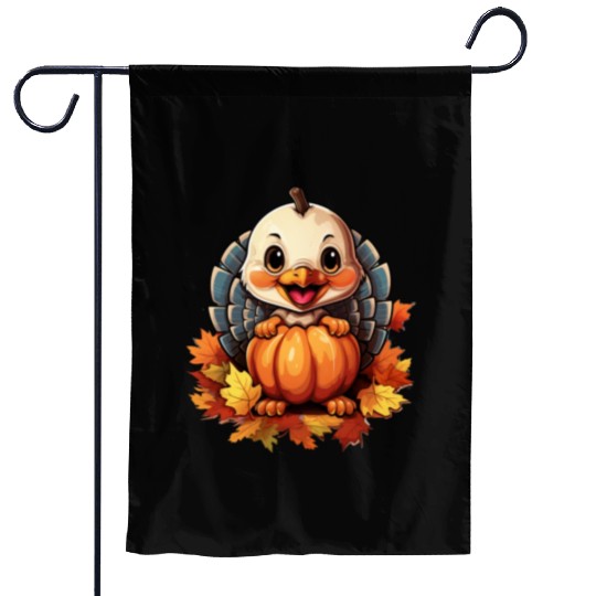 Pumpkin Bird Turkey Holiday Animal Pet Lover Garden Flags
