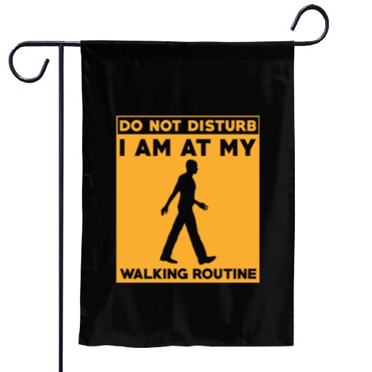 Walking Routine Fitness Design - Do Not Disturb Garden Flags