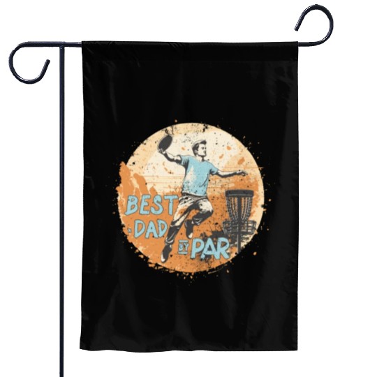 Disc-Golf-Player Disc-Golfing Game Father's Day Garden Flags