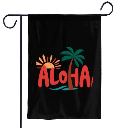 Tropical Aloha Beach Garden Flags | Relaxing Island Garden Flags