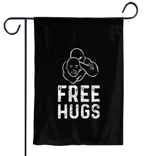 Free Hugs Funny Brazilian Jiu-Jitsu MMA BJJ Garden Flags