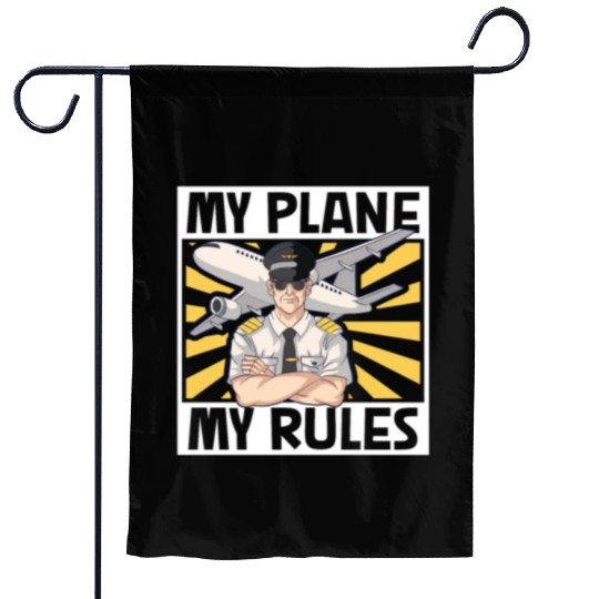 Pilot Aviation Airplane Airline Future Pilots Garden Flags