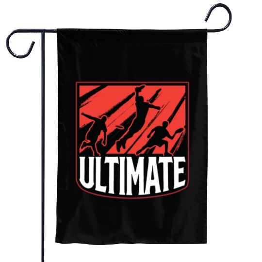Flying Disc Ultimate Frisbee Player Disc Golfing Garden Flags