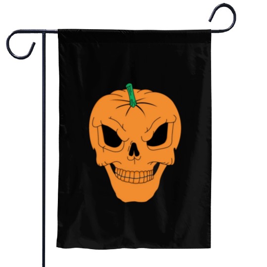 Pumpkin Skull | halloween, trick or treat Garden Flags