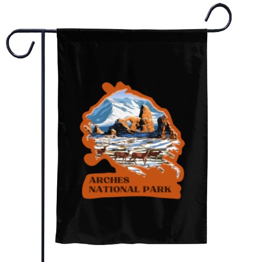 Arches National Park Stickers Garden Flags
