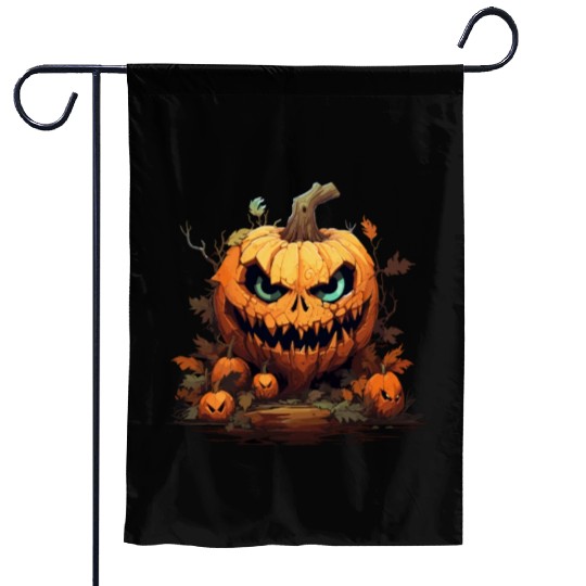 Halloween - Jack-O-Lantern Garden Flags