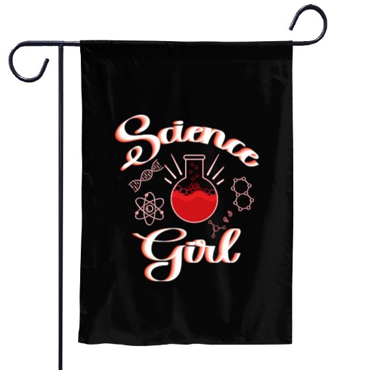 Science Girl Chemistry Biology Student Teacher T-S Garden Flags