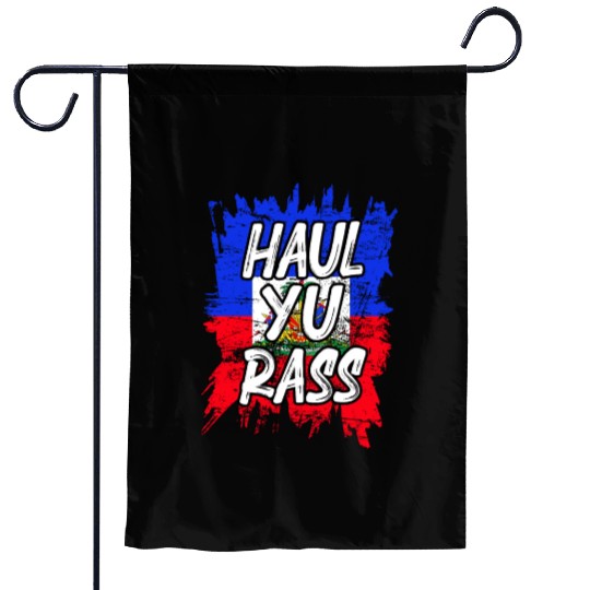 Haul Yu Rass Afro Pride Kriol Haiti Flag Garden Flags