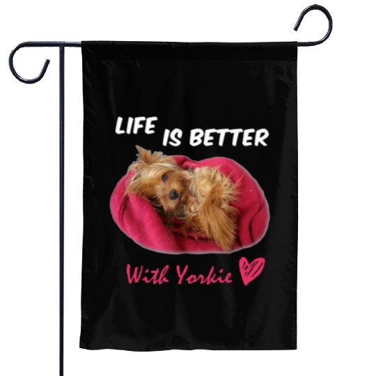 Yorkie Lover Bestie In My Life Garden Flags