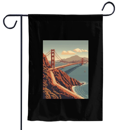 Golden Gate Bridge California Garden Flags, Golden Gate
