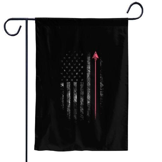 Archery Arrow USA American Flag Garden Flags