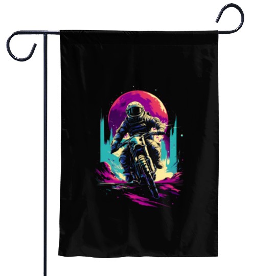 Astro Cycle Garden Flags