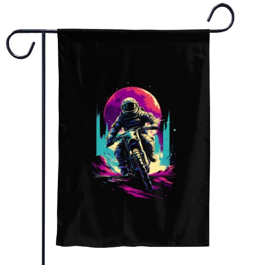 Astro Cycle Garden Flags