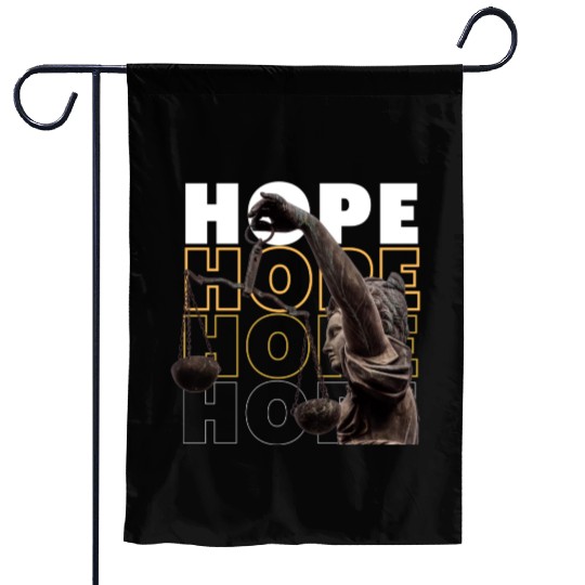 Hope Never Give Up Motivational Self-Help Garden Flags