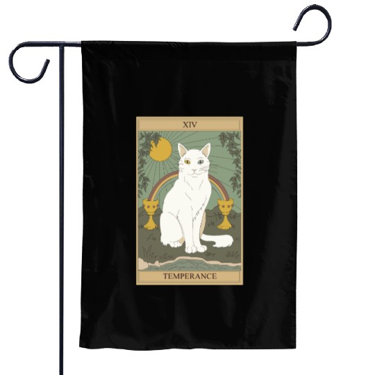 Cat rainbow Garden Flags