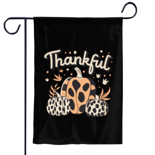 Thankful Thanksgiving Fall Vibes Garden Flags